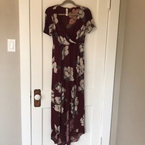 Floral High low Maxi